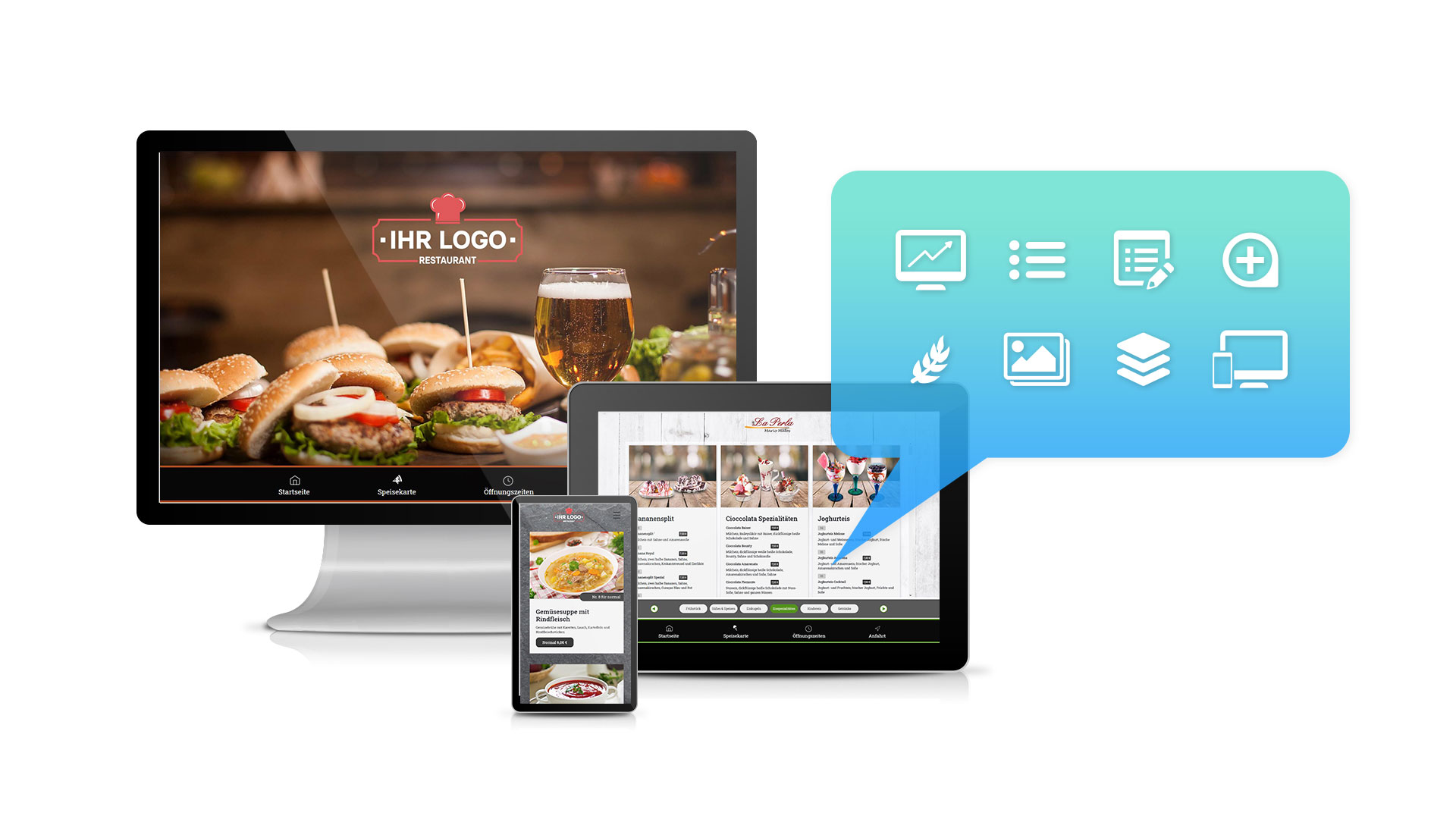 Responsive-Weiss-Sprechblase